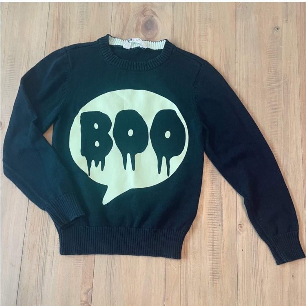 H&M black glow in the dark sweater